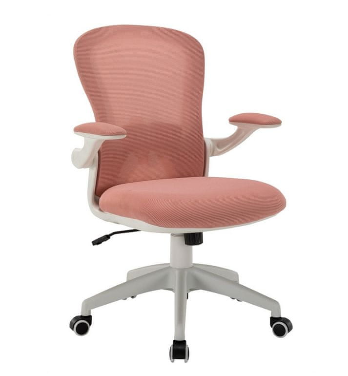 Veneti Otočná stolička RASIMA - ružová / biela